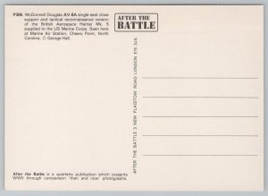 Aircraft~McDonnel Douglas AV-8A Taking Off~Continental Postcard 