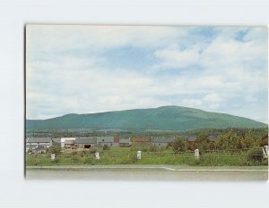 Postcard Majestic Mars Hill Ridge overshadowing Mars Hill, Maine