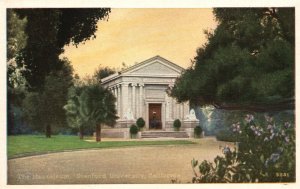 Vintage Postcard Mausoleum Stanford University California College School Stone