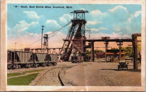 D Shaft East Norrie Mine Ironwood Michigan Vintage Postcard C037