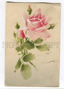257663 C. KLEIN Charming PINK ROSES Flowers Vintage M&B #1628 