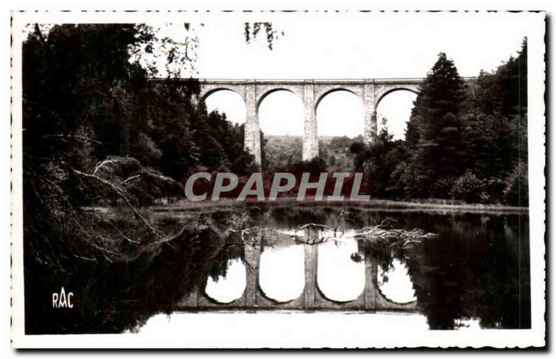 Old Postcard Meymac Pond and Viaduct Farges