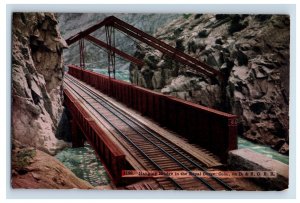 C.1900-07 Hanging Bridge, Royal Gorge, Colo. Postcard P154E
