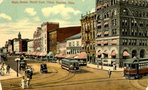 OH - Dayton. Main Street north from Third   (crease)