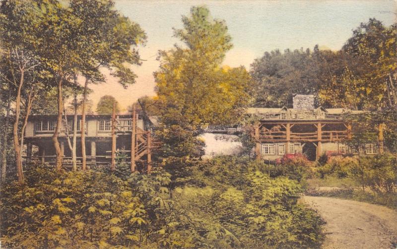 Rutland VT~Long Trail Lodge~Green Mountain Club~Rustic Staircase~Handcolor 1920s