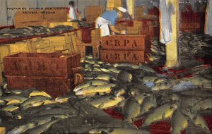 Preparing Salmon for Canning Known as king of all fish View Images 