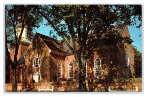 Bruton Parish Church Williamsburg Virginia Postcard Exterior View