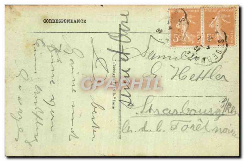 Postcard Old St Germain en Laye Le Chateau saw the pit L & # 39amour and madn...