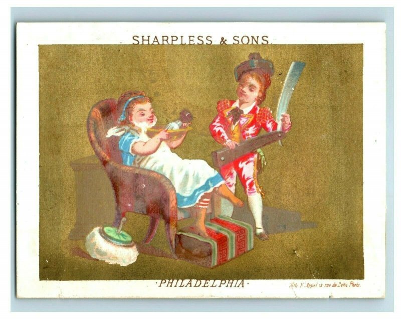 1880s Sharpless & Sons Dry Goods Comical Tiny Children Lot Of 7 P212