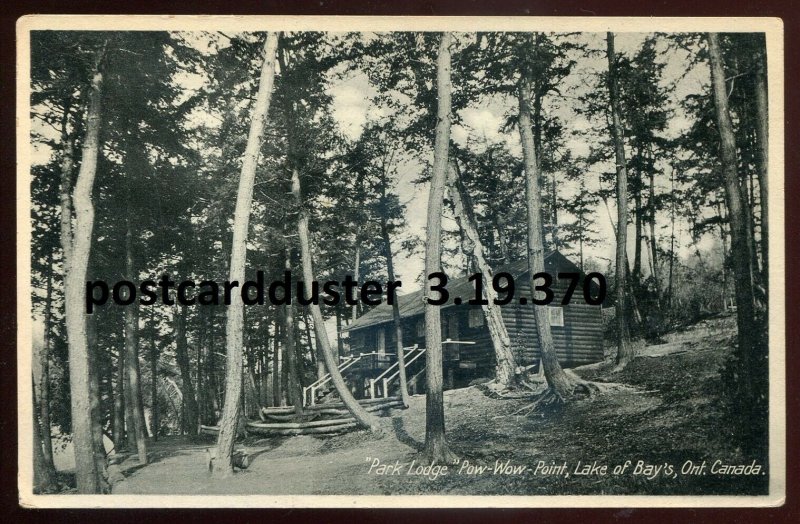 370 - LAKE OF BAYS Ontario 1930s Muskoka. Pow- Wow Point Lodge by Evans