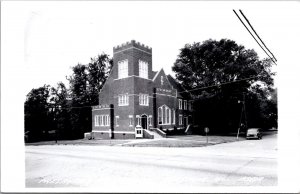 RPPC View of Presbyterian Church, Grayville IL Vintage Postcard V65