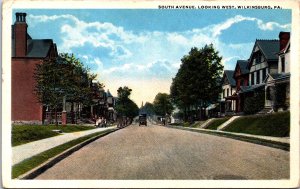USA South Avenue Looking West Wilkinsburg Pennsylvania Postcard 09.60