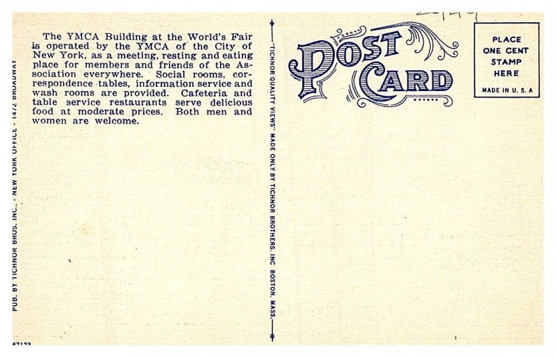 New York World 's Fair 1933, YMCA