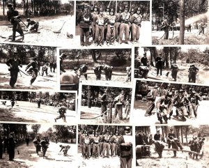 Set of 12 photo postcards Grouven volunteer Fire Department district competition