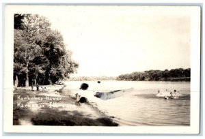 c1940's Kankakee River Forest View Kankakee Illinois IL RPPC Photo Postcard