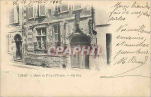 Postcard Old House Tours Tristan the Hermit (map 1900)