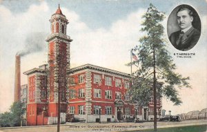 HOME OF SUCCESSFUL FARMING PUB. CO. DES MOINES IOWA ADVERTISING POSTCARD (c1910)