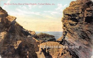 The Great Rocky Shore of Cape Elizabeth in Portland Harbor, Maine