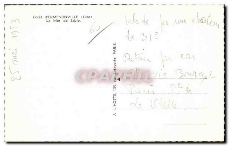 Old Postcard Ermenonville (Oise) The Sea of ​​Sand