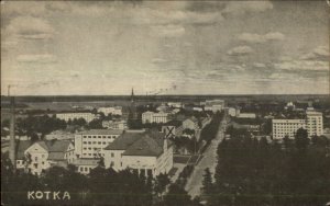 Finland - Kotka Birdseye View c1915 Postcard