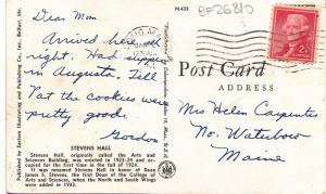 BF26810 stevens hall  new jersey  USA   front/back image