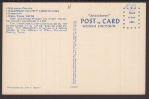 Texas WACO McLennan County Courthouse, Downtown ~ Chrome