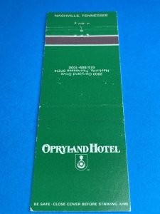 Opryland Hotel, Nashville, Tennessee, Vintage Matchbook Cover MB159