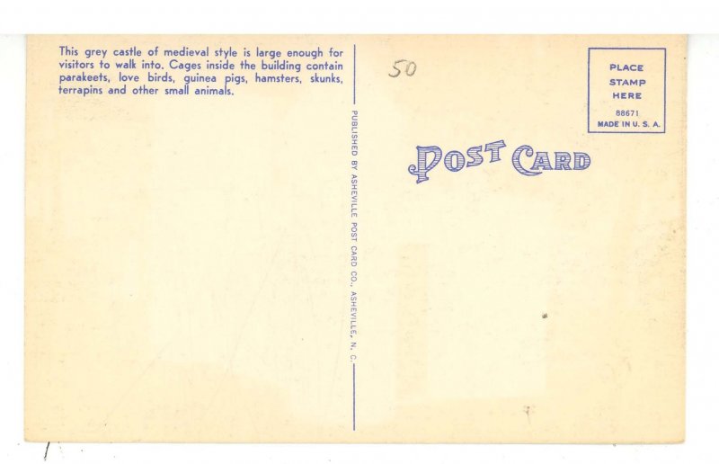 VA - Roanoke. Mill Mountain, Children's Zoo- Castle