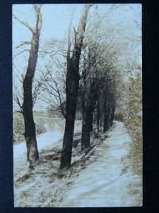 Manchester Northerndon BANKS OF THE MERSEY from Palatine Bridge c1905 RP PC