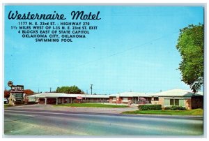 c1960's Westernaire Motel Exterior Oklahoma City Oklahoma OK Unposted Postcard