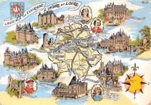 BC60103 Maps Cartes geographiques Chateaux de Touraine Indre et Loire 
