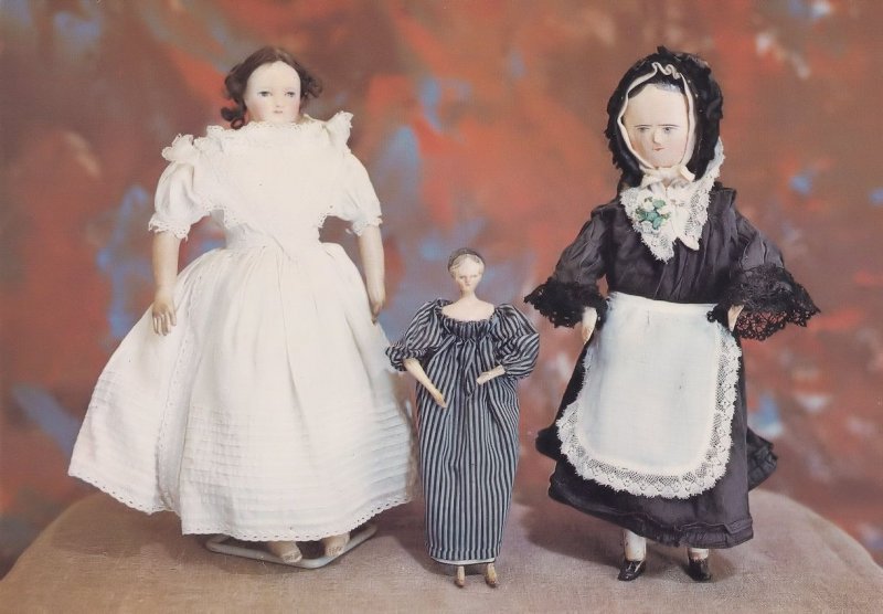 German & Dutch Porcelain Victorian Doll Arreton Isle Of Wight Postcard