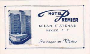 Mexico City Hotel Premier Vintage Luggage Label sk3576