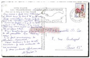 Postcard Modern Vur Villefranche Sur La Bale And Cap Ferrat