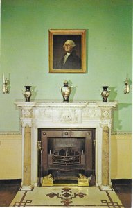 Mt. Vernon Virginia Banquet Hall Marble Fireplace Mantel George Washington Home
