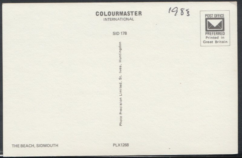 Devon Postcard - The Beach, Sidmouth    RS10288