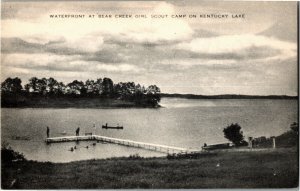 Waterfront, Bear Creek Girl Scout Camp Kentucky Lake KY Vintage Postcard W24