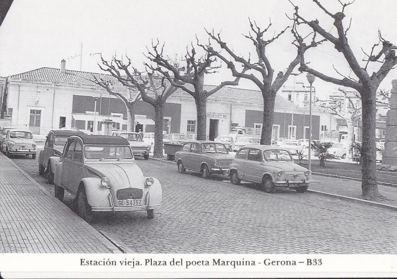 Postal 62249 : Estacion vieja. Plaza del poeta Marquina - Gerona