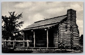 Illinois~Hill-McNamar Store @ Lincolns New Salem State Park~B&W~Vintage Postcard
