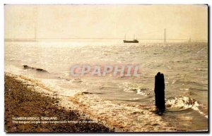 Postcard Old England Humber Bridge The Longest Single Span