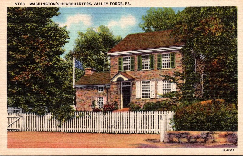 Pennsylvania Valley Forge Washington's Headquarters Curteich