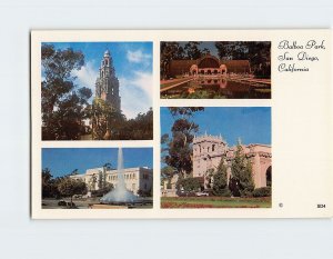 Postcard Balboa Park, San Diego, California