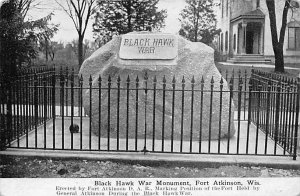 Black Hawk War Monument Postcard