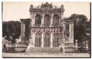 Postcard Old Orange Course St Martin Municipal Theater Direction Grisoul