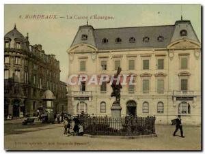 Old Postcard Bank Bordeaux Caisse d & # 39Epargne