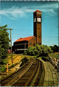 Postcard MT Great Falls Import Depot Old Milwaukee Depot Railroad RARE 1970s K56