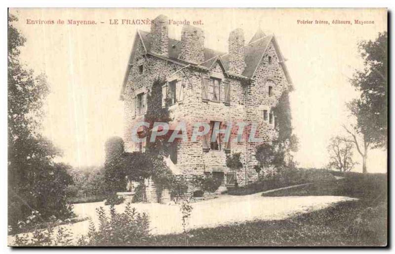 Old Postcard Environs de Mayenne The Facade is Fragnes