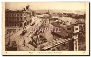 Old Postcard Alger The Consular Palace And & # 39Amiraule