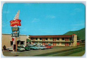 Kellogg Idaho Postcard Sunshine Motel Coeur D'Alene Mining Region Lounge c1960