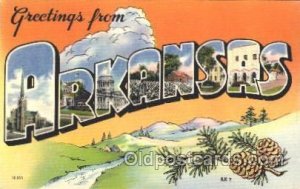 Arkansas, USA Large Letter State Unused 